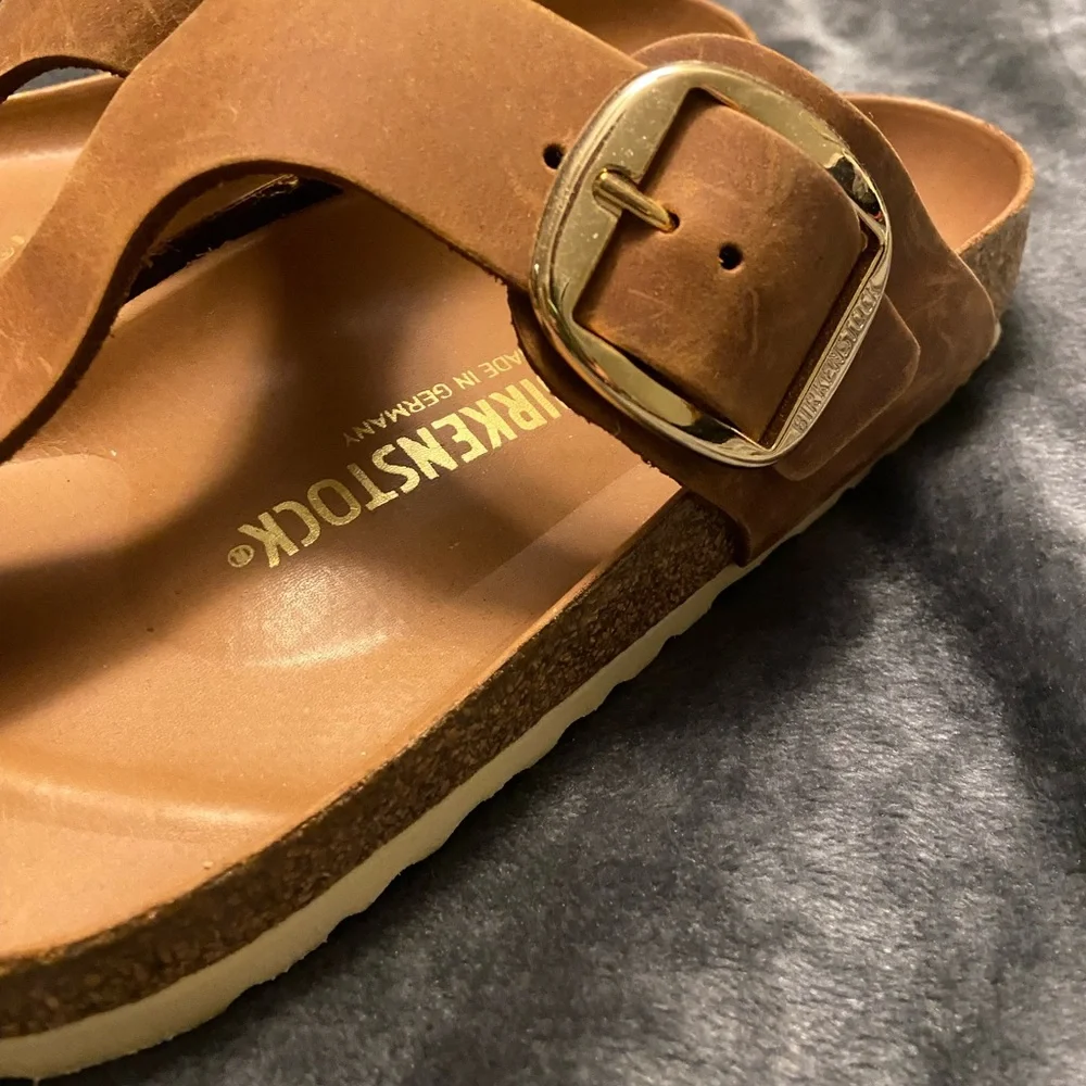 Birkenstock Tan Leather Sandals - Picture 4 of 5